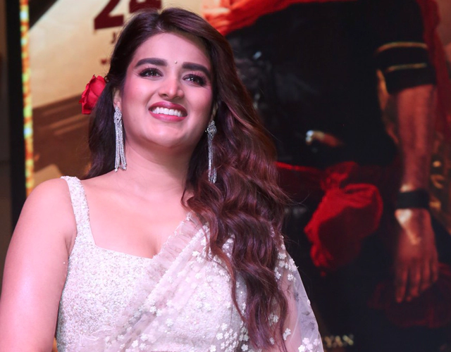 Nidhhi Agerwal at HHVM Press Meet